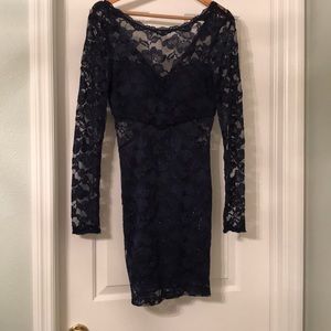 Gorgeous long sleeve lace mini
